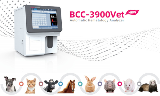 Klinische Auto volledig Geautomatiseerd Cbc van de Hematologieanalysator Machine voor Veterinair Gebruik