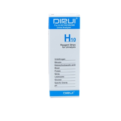 ISO13485 van de de Strokenh10 Dirui Urine van de urine Eiwittest de Teststroken voor Urineonderzoek